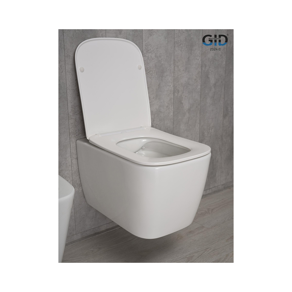 Унитаз подвесной Gid Cuadrado 51x35x37.5см, Tr2140 62254Y, белый