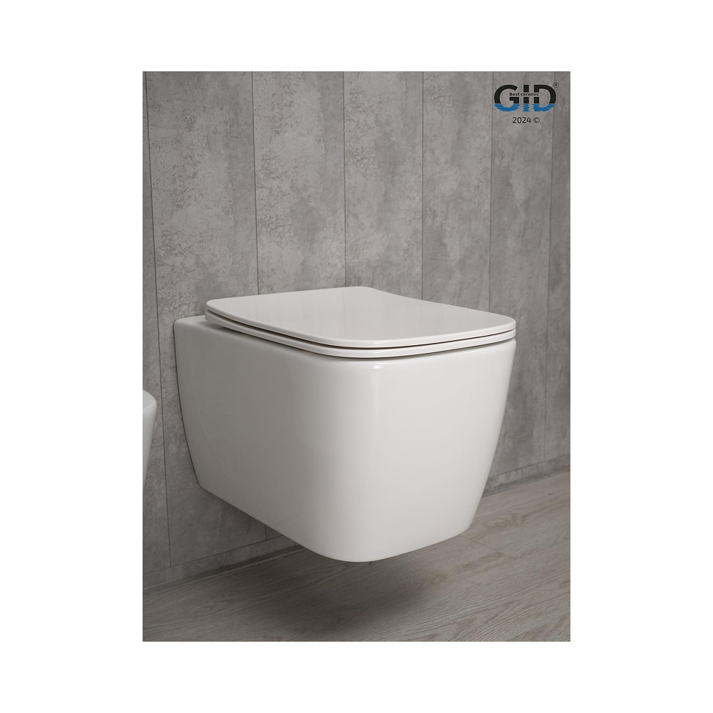 Унитаз подвесной Gid Cuadrado 51x35x37.5см, Tr2140 62254Y, белый