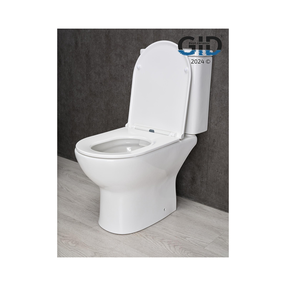 Унитаз приставной Gid Cortado 56x36x41см, TRS-263BM 62212Y, черный матовый