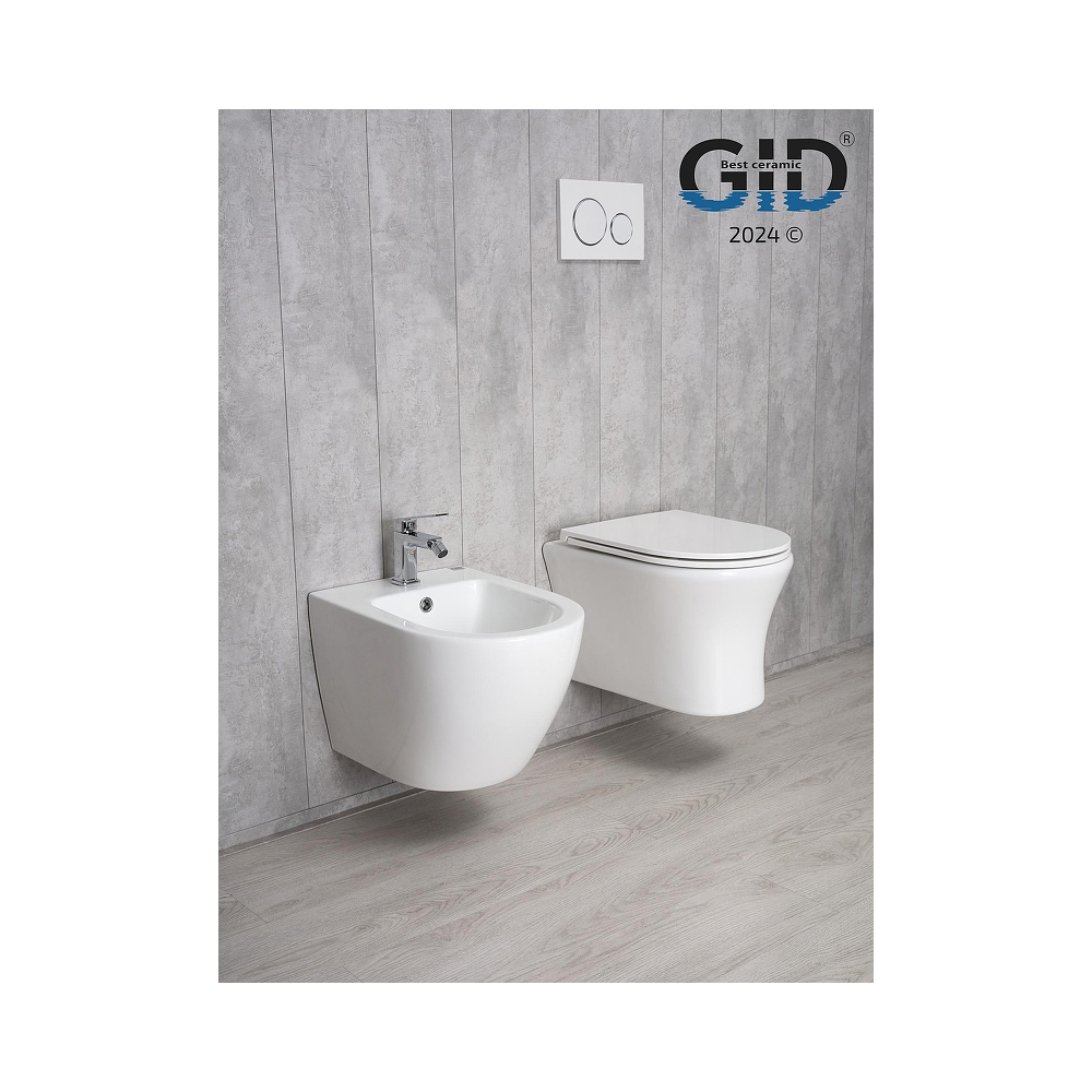 Унитаз подвесной Gid Concavo 49x36x36см, Tr2101 62232Y, белый