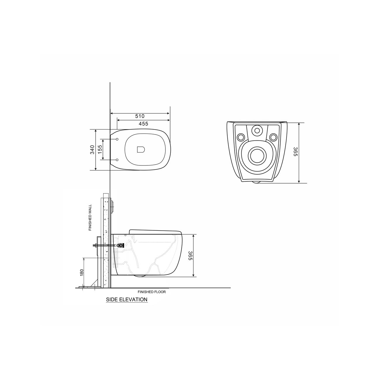 Комплект 6 в 1 RoxenBath (РоксенБаз) StounFix Dual Fresh 968505 система инсталляции для унитазов 710200 + кнопка для инсталляции Caspia 410280DG +подвесной унитаз 530220-02