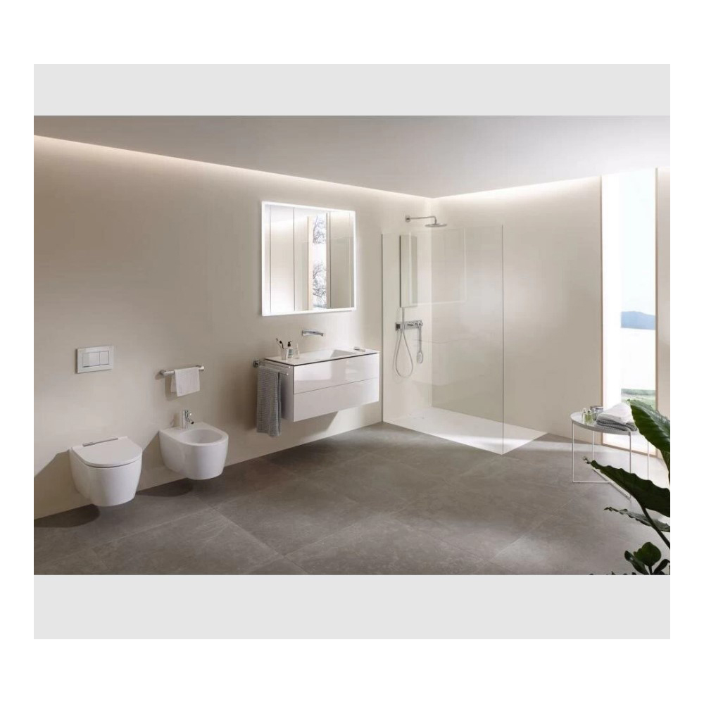 Клавиша смыва Geberit (Гэберит) Sigma 30, двойной смыв, 115.883.KJ.1 белый, хром