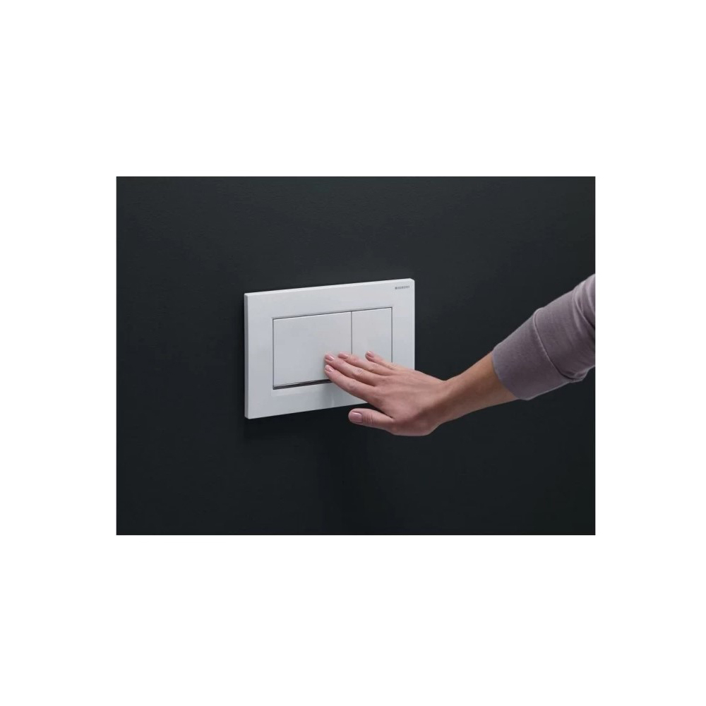 Клавиша смыва Geberit (Гэберит) Sigma 30, двойной смыв, 115.883.JT.1 белый