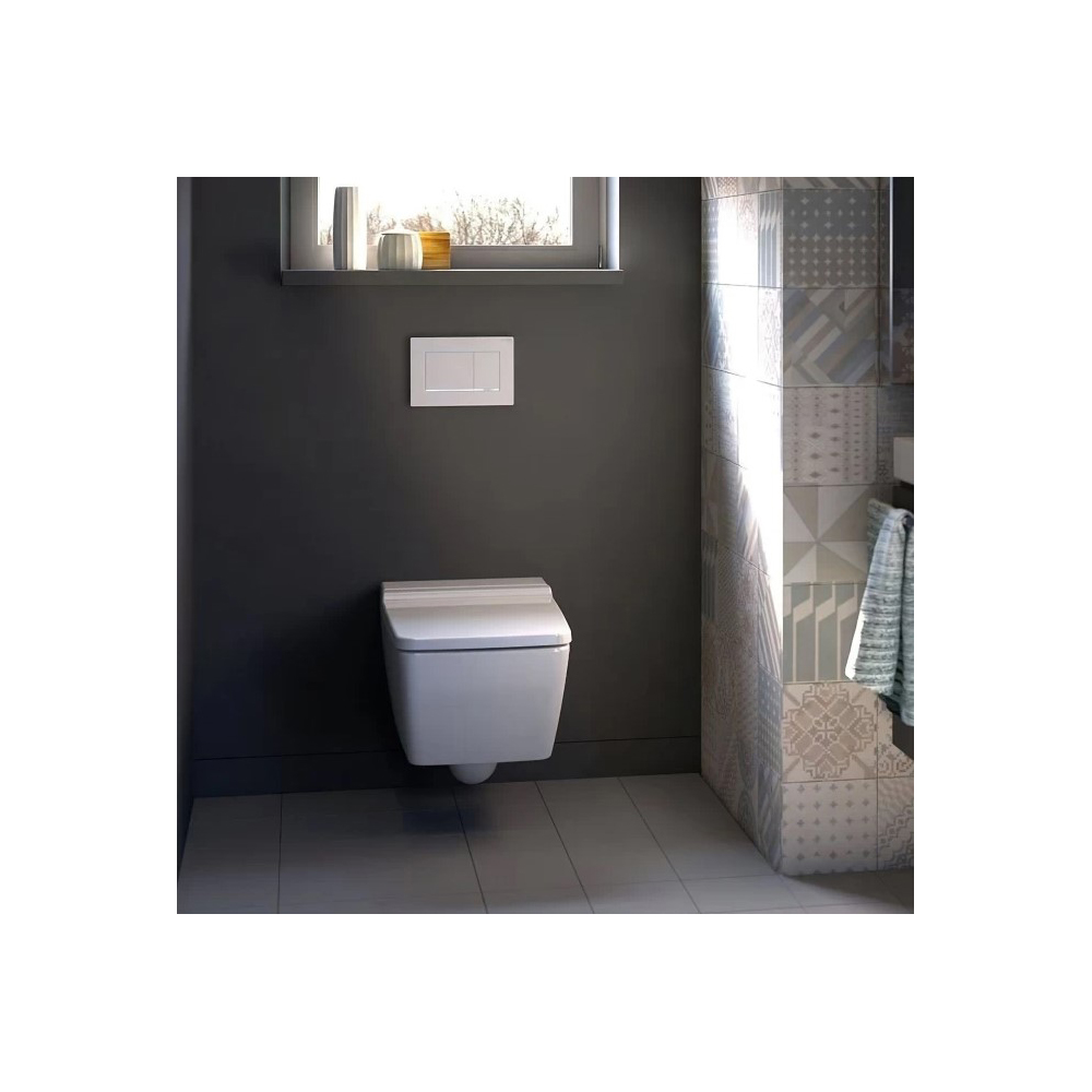 Клавиша смыва Geberit (Гэберит) Sigma 30, двойной смыв, 115.883.JT.1 белый