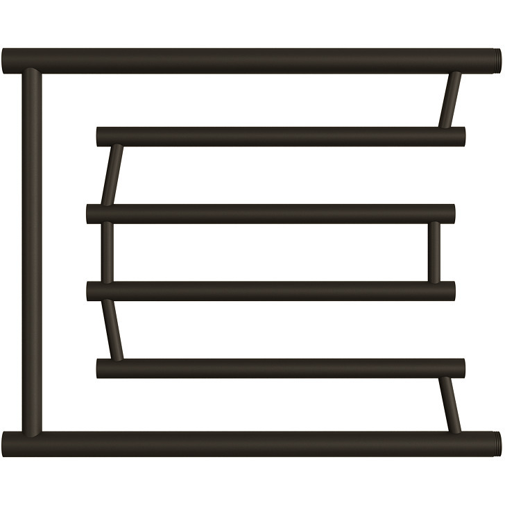 Полотенцесушитель водяной Двин (Dveen) D Pobeda 50х60 см, без полки, 1х3/4/1х1/2″ К0 черный матовый
