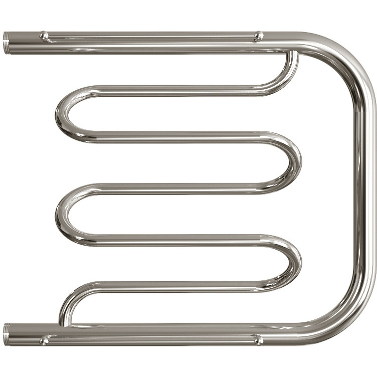 Полотенцесушитель водяной Двин (Dveen) Dw 50х60 см, с полкой, 1х1/2″ К0 полированный хром