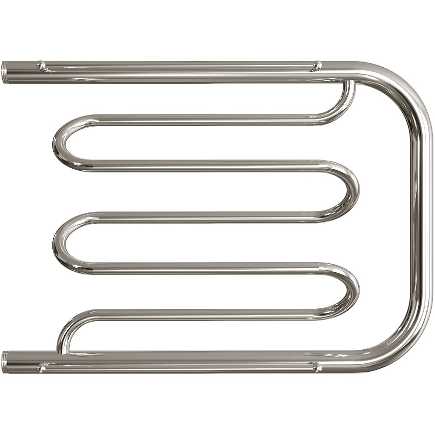 Полотенцесушитель водяной Двин (Dveen) Dw 50х70 см, с полкой, 1х1/2″ К0 полированный хром