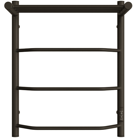 Полотенцесушитель электрический Двин (Dveen) FE neo 60х50 см, с полкой, К диммер черный матовый