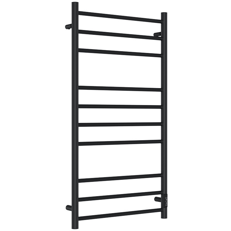 Полотенцесушитель электрический Двин (Dveen) L neo 100х50 см, без полки, К диммер черный матовый