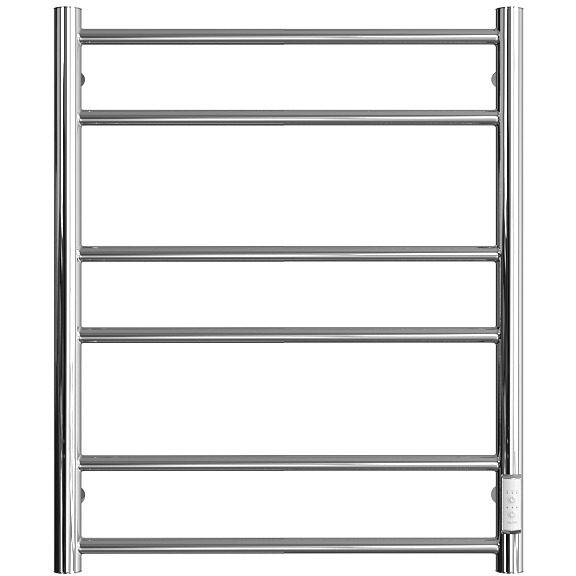 Полотенцесушитель электрический Двин (Dveen) L neo 60х50 см, без полки, К диммер полированный хром
