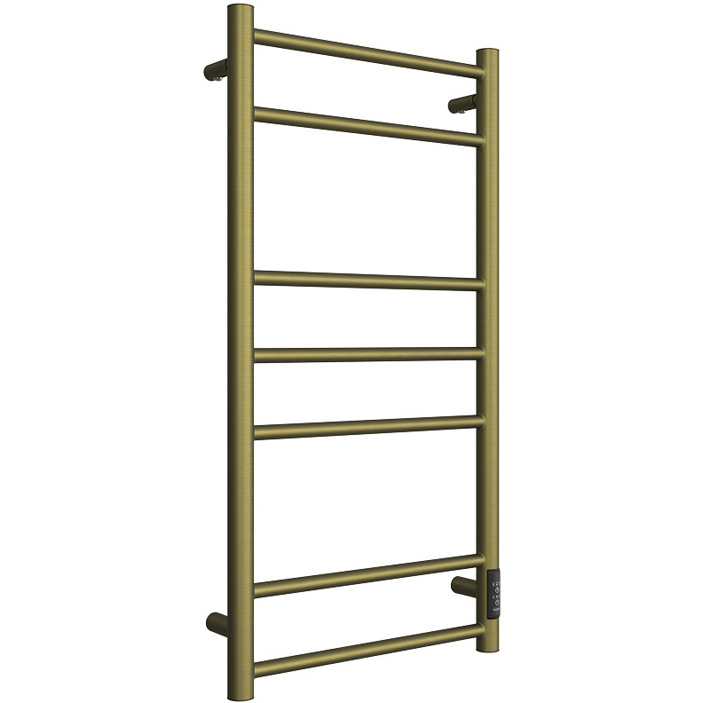 Полотенцесушитель электрический Двин (Dveen) L neo 80х40 см, без полки, К диммер состаренная бронза полуглянец