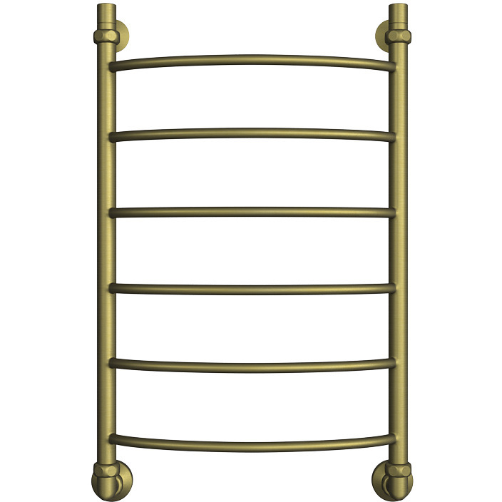 Полотенцесушитель водяной Двин (Dveen) R 80х50 см, без полки, 1х1/2″ К3 состаренная бронза матовая