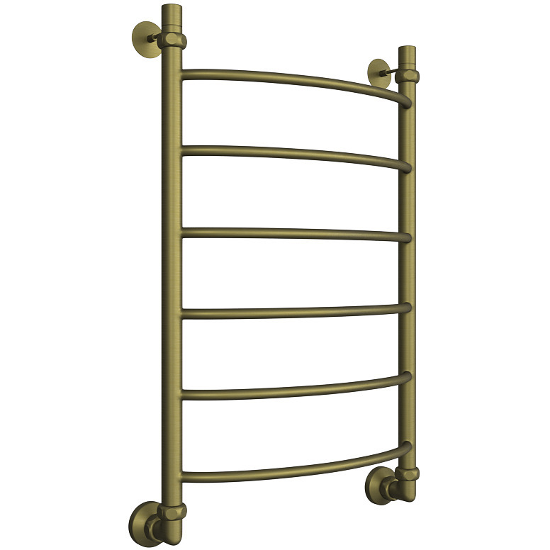 Полотенцесушитель водяной Двин (Dveen) R 80х50 см, без полки, 1х1/2″ К3 состаренная бронза матовая