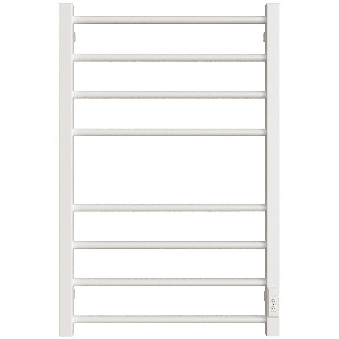 Полотенцесушитель электрический Двин (Dveen) S plaza neo 80x40 см, без полки, К диммер, квадрат белый