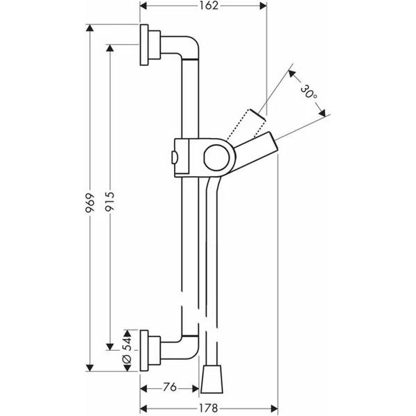 Душевой гарнитур Axor (Аксор) Citterio 27831000 хром