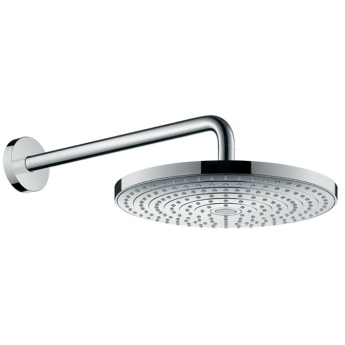 Верхний душ Hansgrohe (Хансгрое) Raindance Select с держателем 390 мм, тип струи: RаinАir, Rаin, цвет: хром 27378000