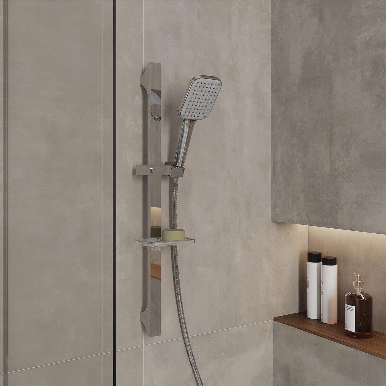 Лейка для душа Milardo (Милардо) Ideal Spa, 1F глянцевый хром ILS1FCSM18