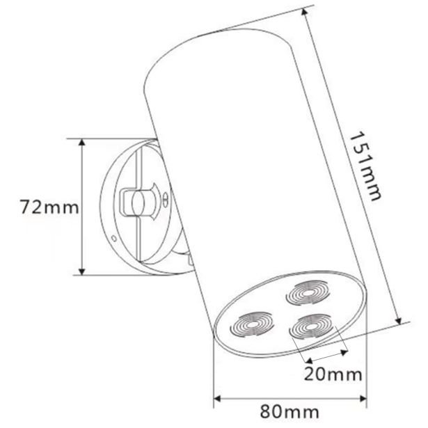 Лейка для душа спот-форма Bronze de Luxe (Бронз Де Люкс) Liberty 501BG матовое золото