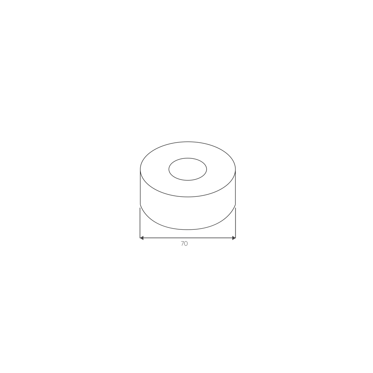 Декоративный отражатель Bronze de Luxe (Бронз Де Люкс) D70 (комплект 2шт) бронза 2303