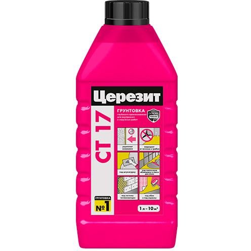 Грунтовка Ceresit (Церезит) CT 17 универсальная морозостойкая 1 л
