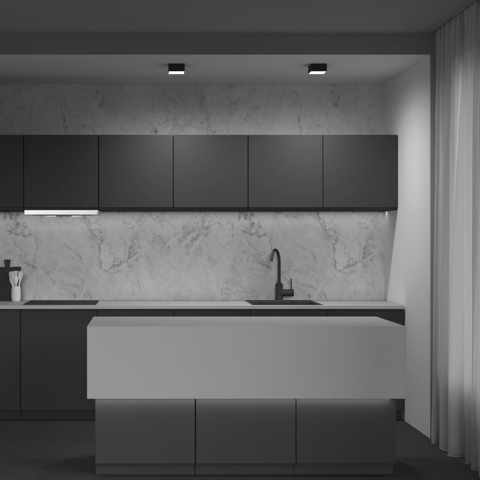 Потолочный светодиодный светильник Maytoni (Майтони) Zon C067CL-L12B4K