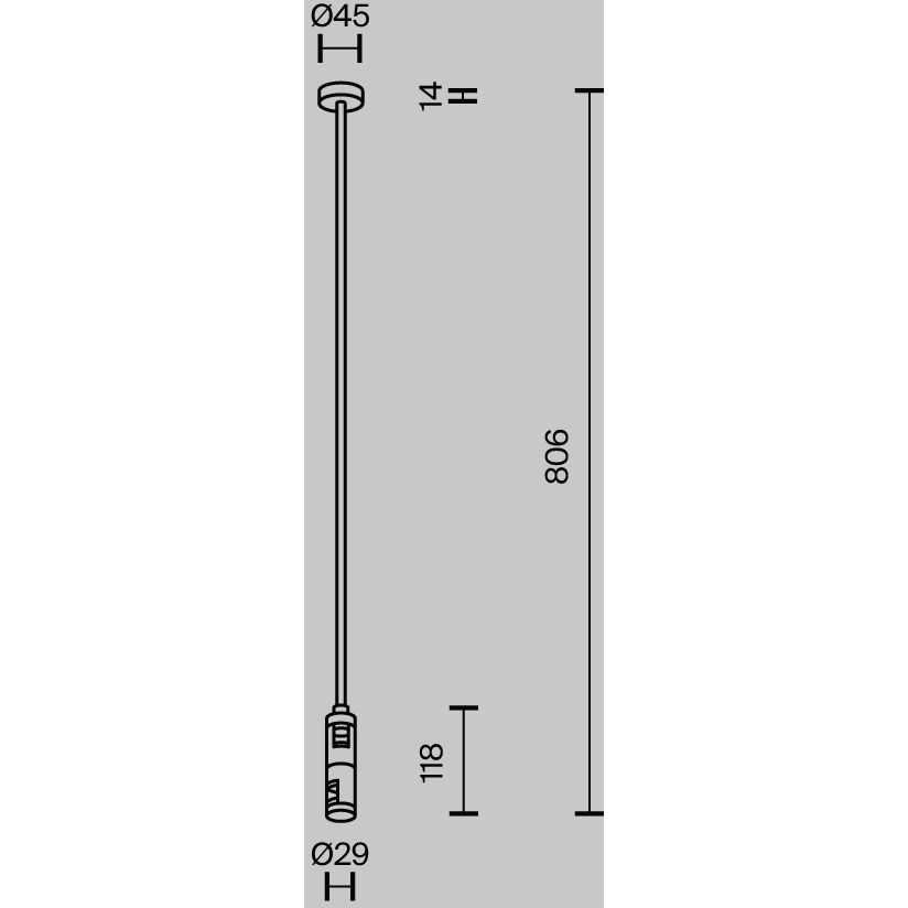 Крепление Maytoni (Майтони) потолочное двойное 700 мм Flarity TRA159С-D1-B