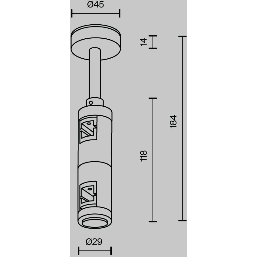 Крепление Maytoni (Майтони) потолочное двойное 78 мм Flarity TRA156С-D1-BS