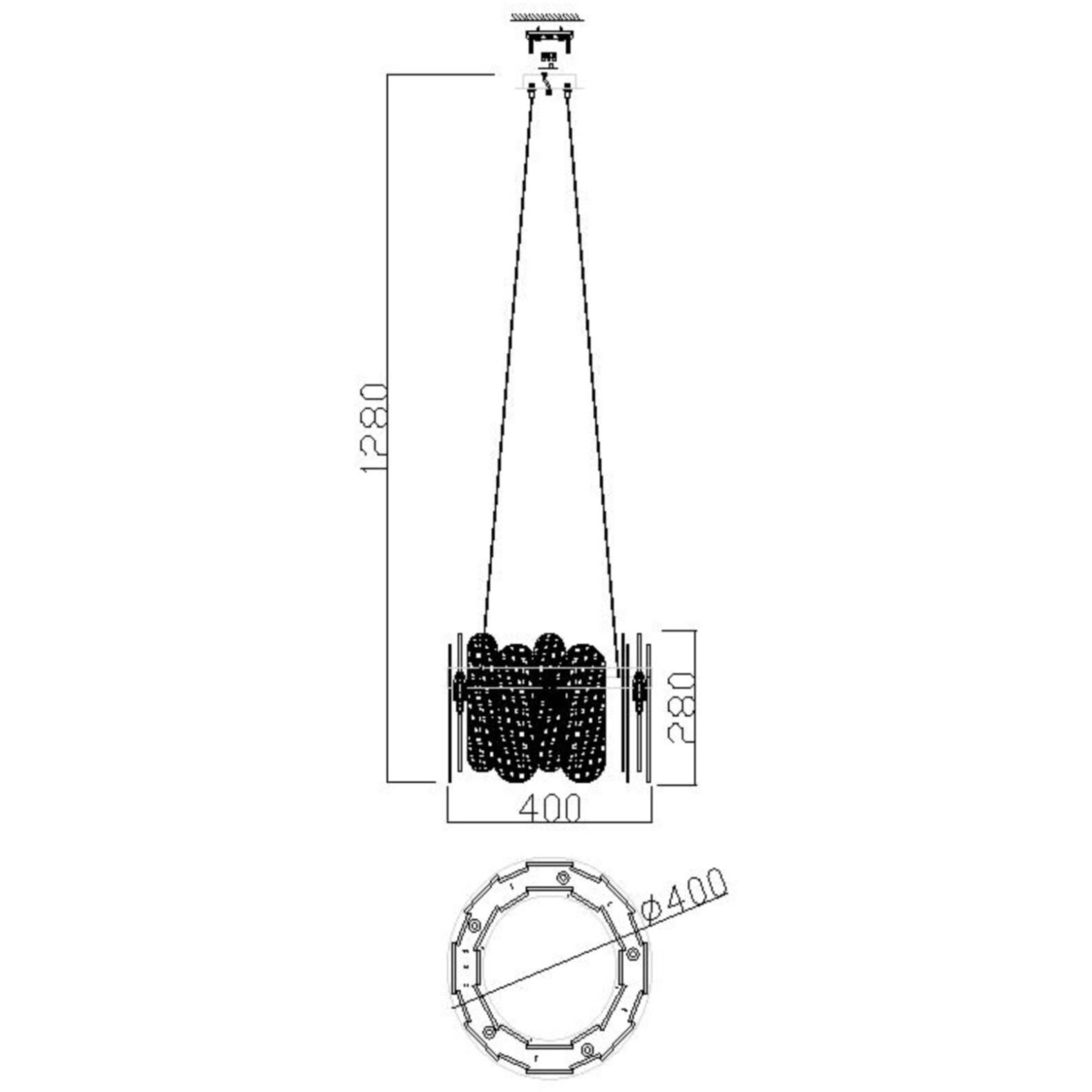 Подвесной светильник Freya (Фрея) Deserto FR5141PL-05BS
