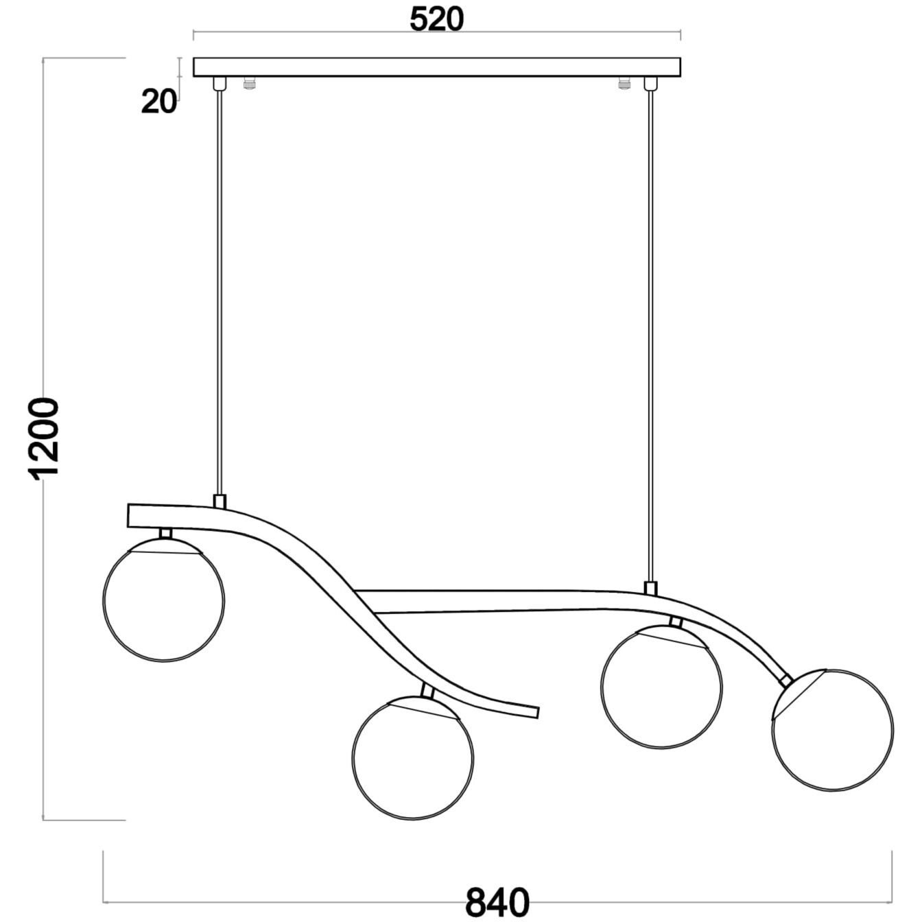 Подвесной светильник Freya (Фрея) FR8015PL-04BS