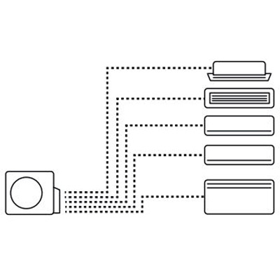 Наружный блок мульти-сплит Haier (Хаиер) Multi Super match R32 inverter 5U105S2SS5FA