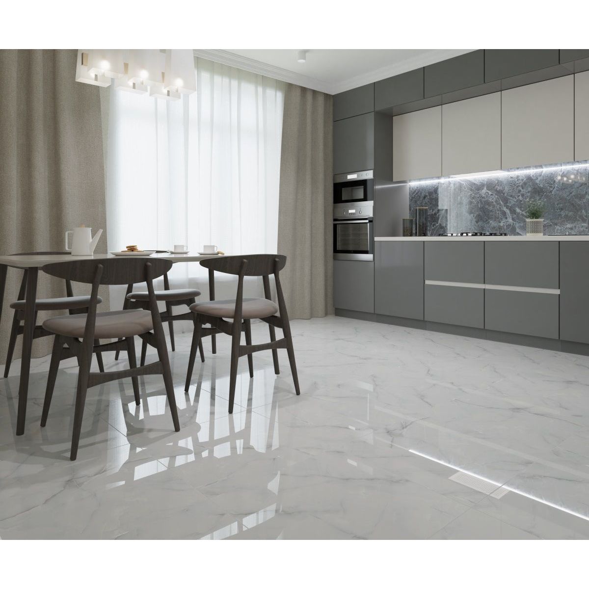 Керамогранит Royce (Ройс) Jerico Grey 60x60 см Polished R_PR1021