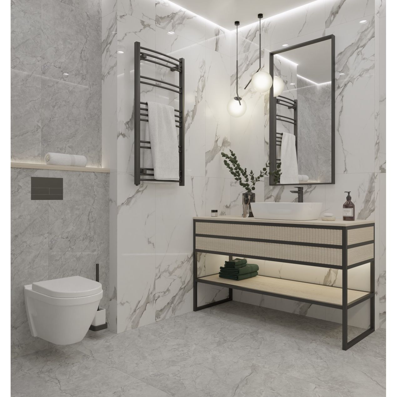 Керамогранит Royce (Ройс) Segesta Grey 60x120 см Polished R_PR2004