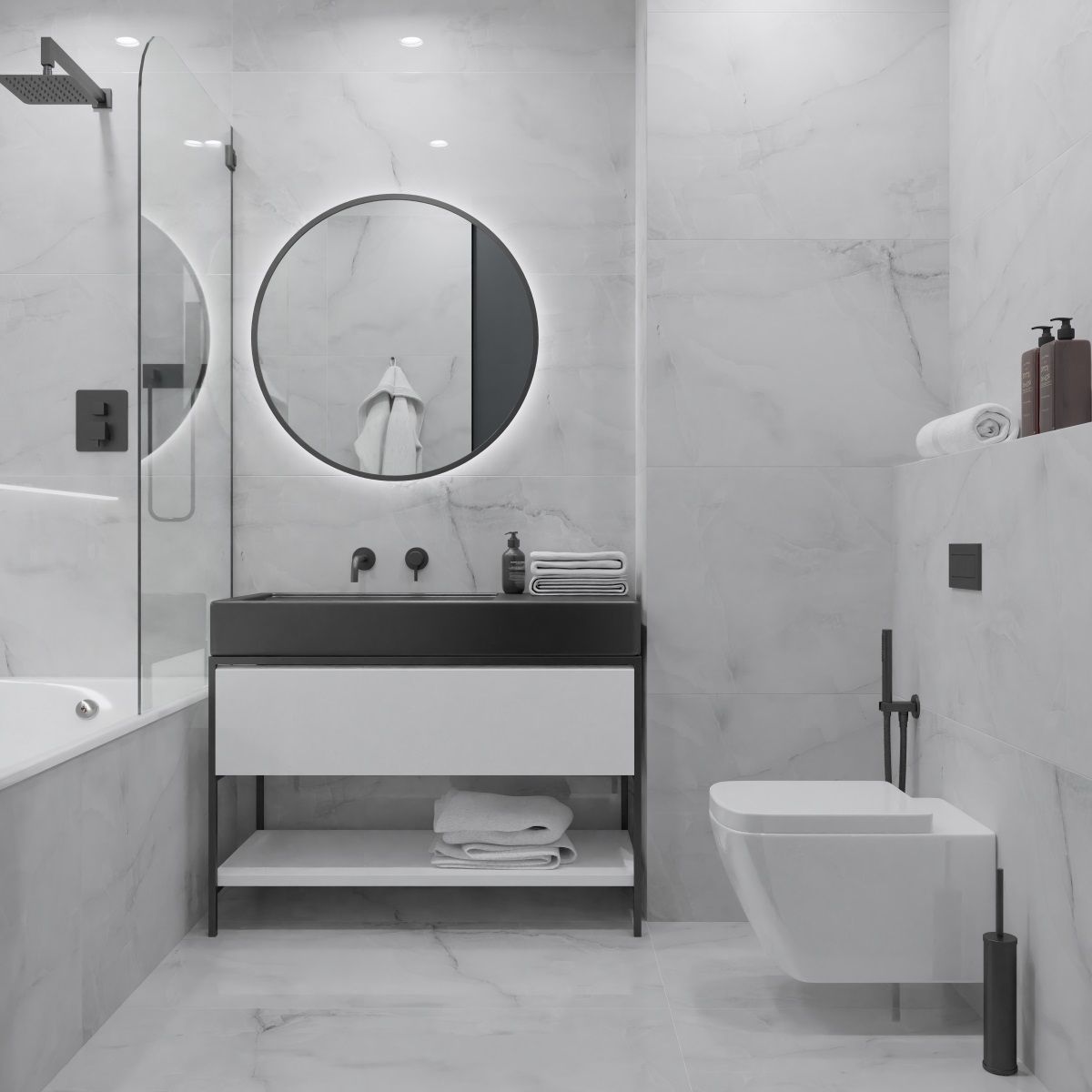 Керамогранит Royce (Ройс) Onyx Grey 60x120 см Polished R_PR2008