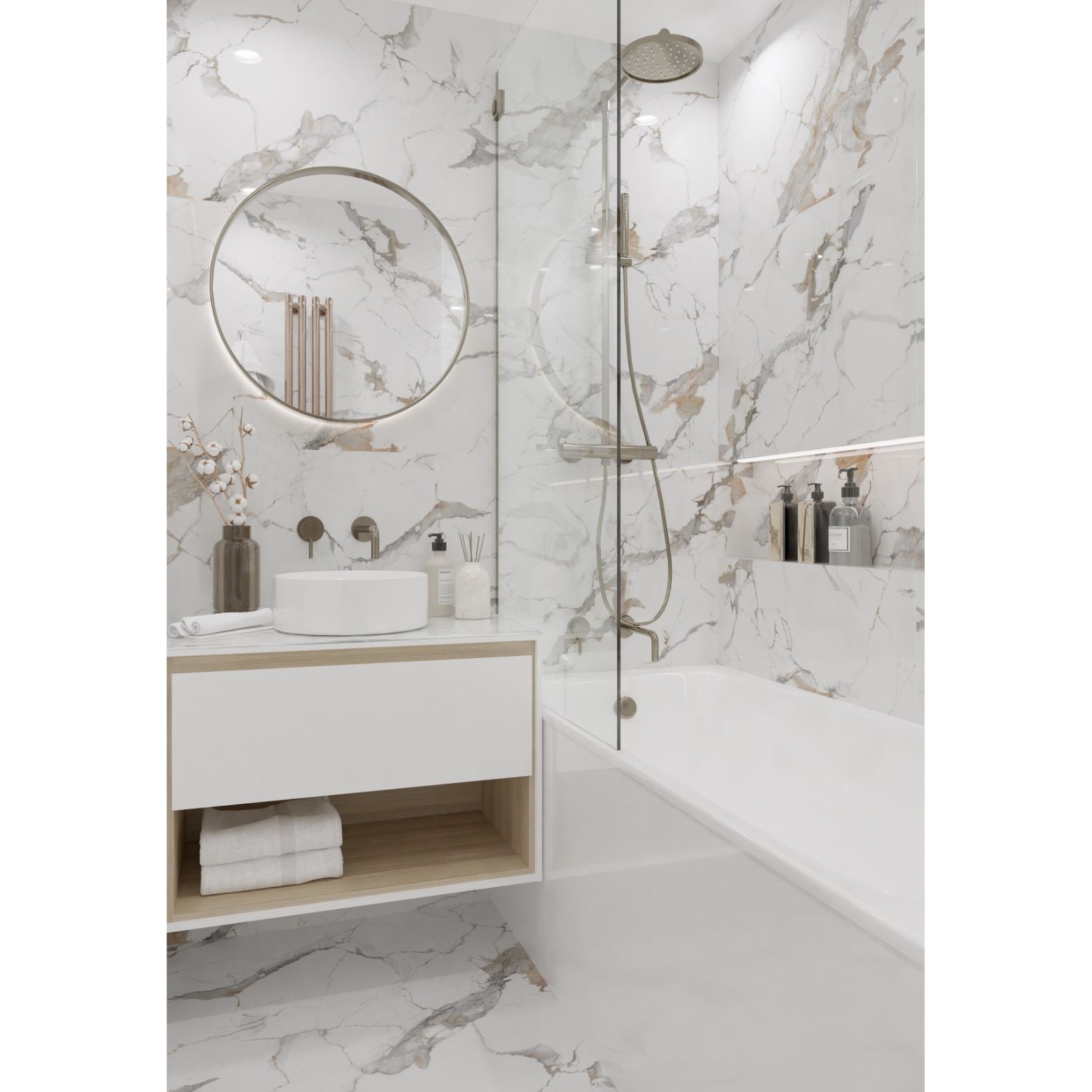 Керамогранит Royce (Ройс) Ivory Mirage 60x120 см Polished R_PR2011