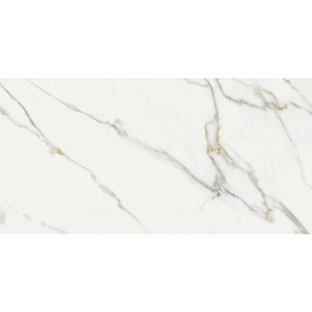 Керамогранит Keratile Aston Белый 60х120 см ректификат,  Полированный (ASTON GOLD 59x119 RECT.PUL)
