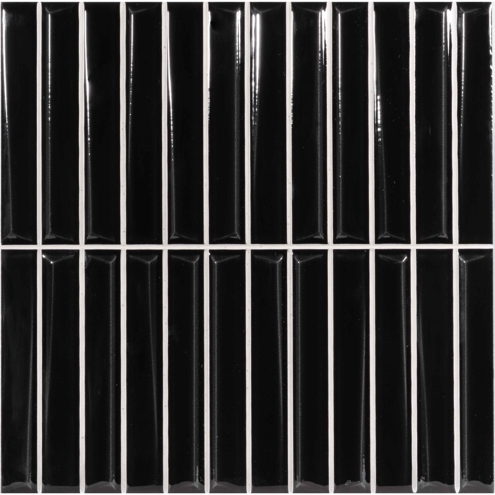 Керамическая плитка Monopole (Монополе) Melody Black глянцевая 20x20 см, 85685