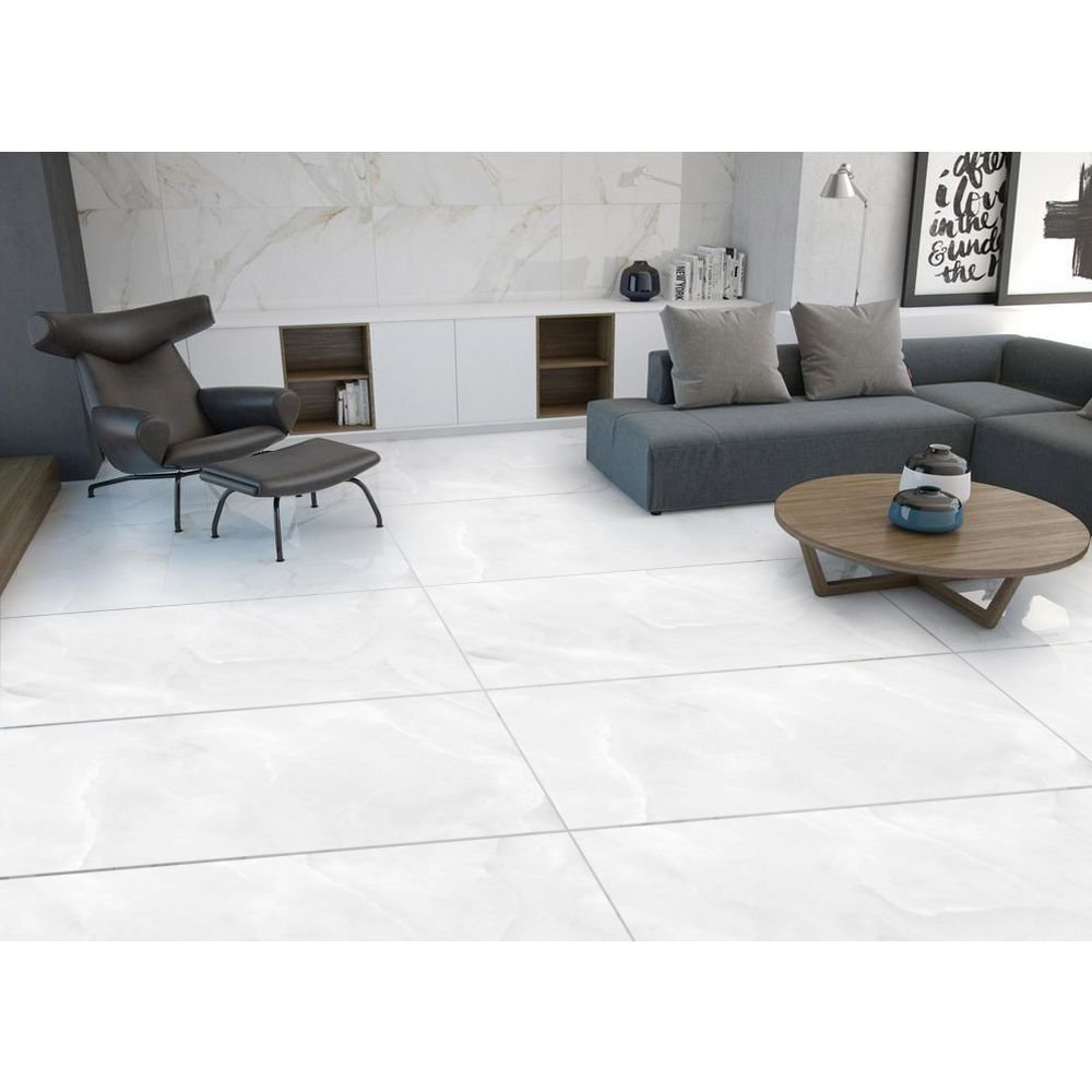 Керамогранит Realistik (Реалистик) Alberta white polished 60x120 см