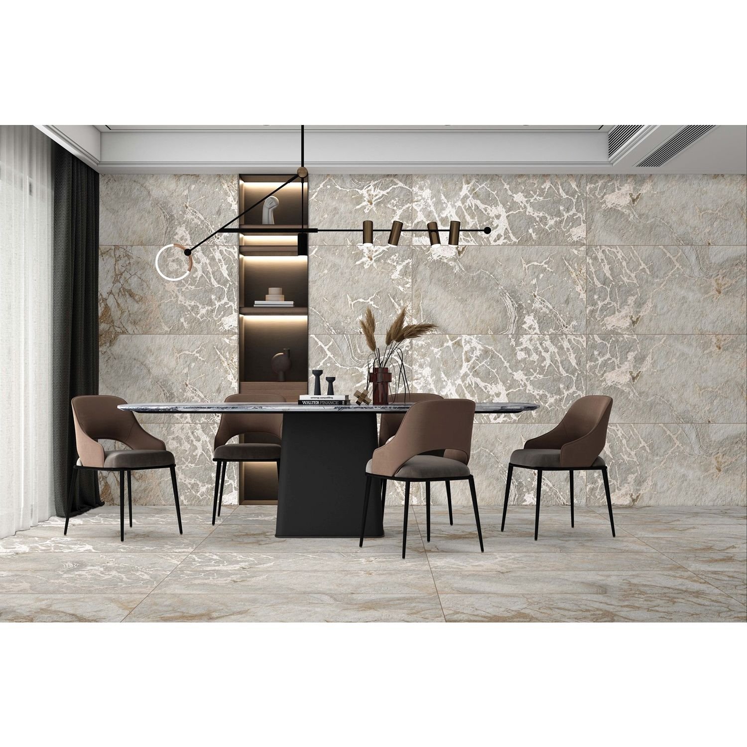 Керамогранит Realistik (Реалистик) Arabella beige stonelo carving 60x120 см