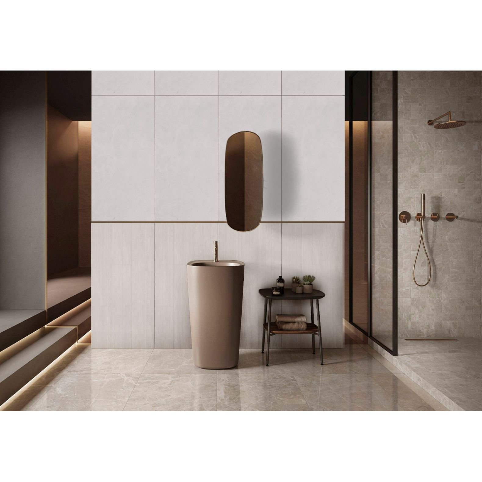 Керамогранит Realistik (Реалистик) Fog bianco matt carving 60x120 см