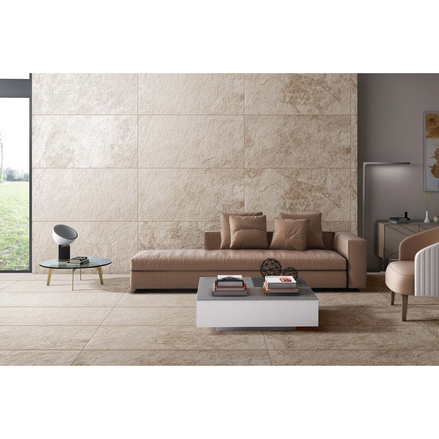 Керамогранит Realistik (Реалистик) Liv crema stonelo carving 60x120 см