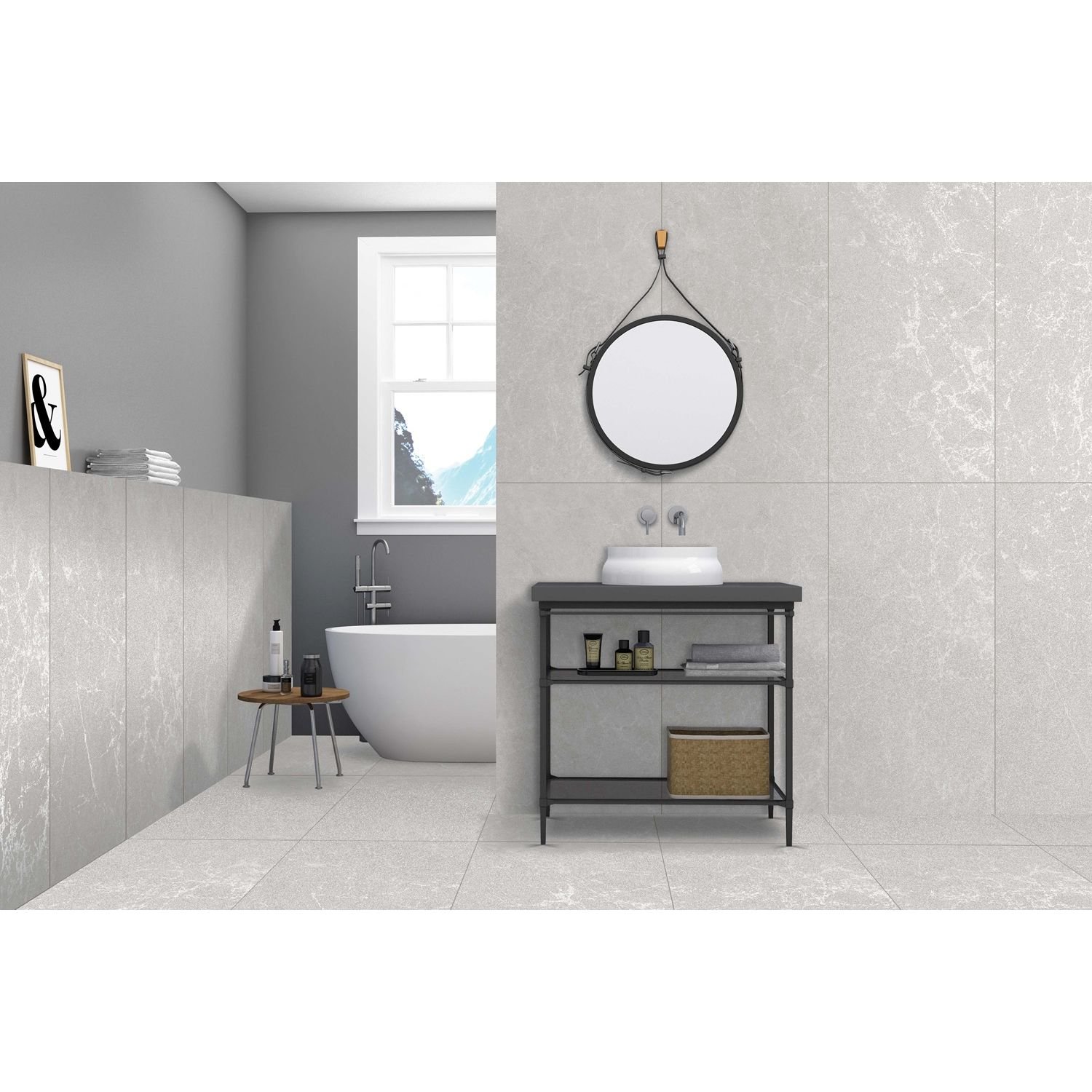 Керамогранит Realistik (Реалистик) Madison gris sugar carving 60x120 см