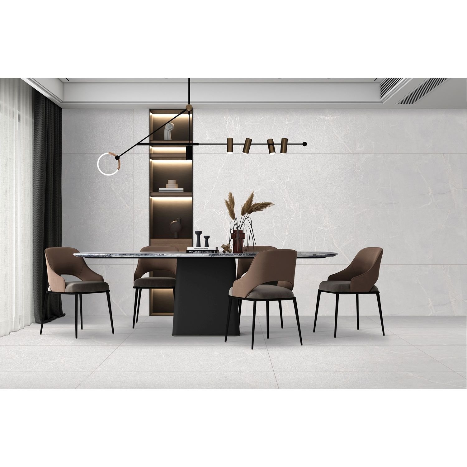 Керамогранит Realistik (Реалистик) Mia white sugar carving 60x120 см