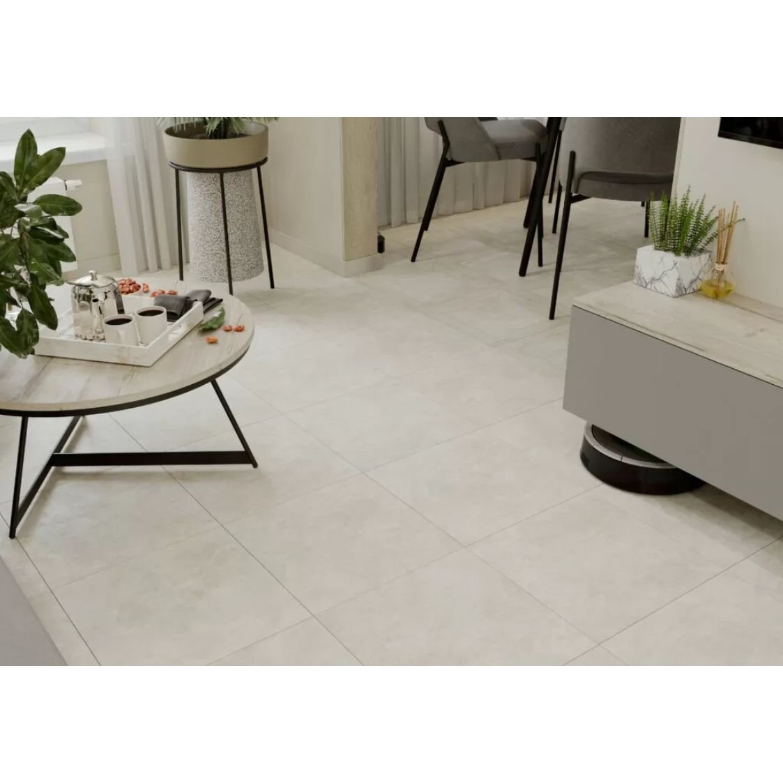 Плитка напольная Beryoza Ceramica (Береза Керамика) Urban G серый 41,8х41,8 см