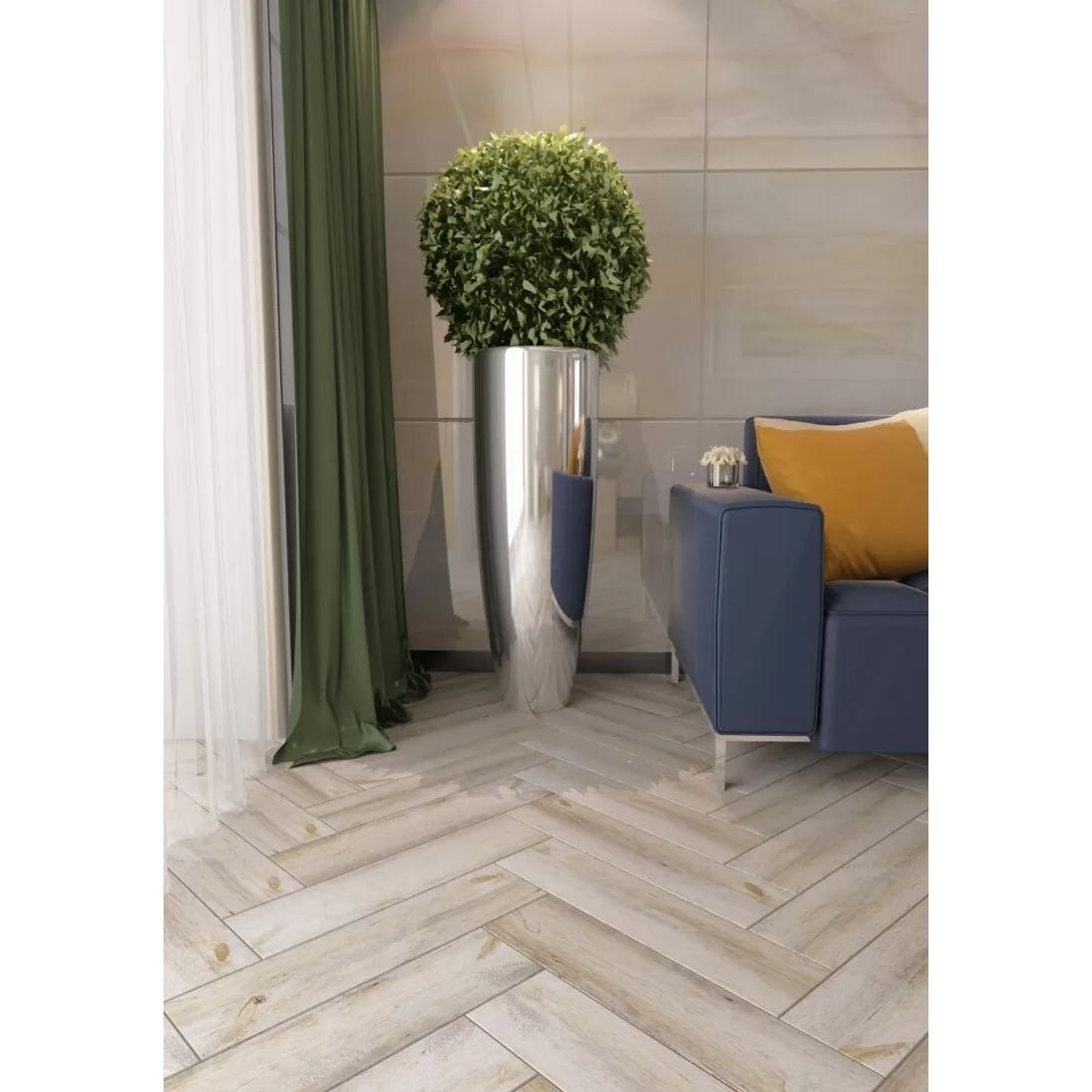 Керамогранит Beryoza Ceramica (Береза Керамика) Торонто GP графит 14,7х59,4 см