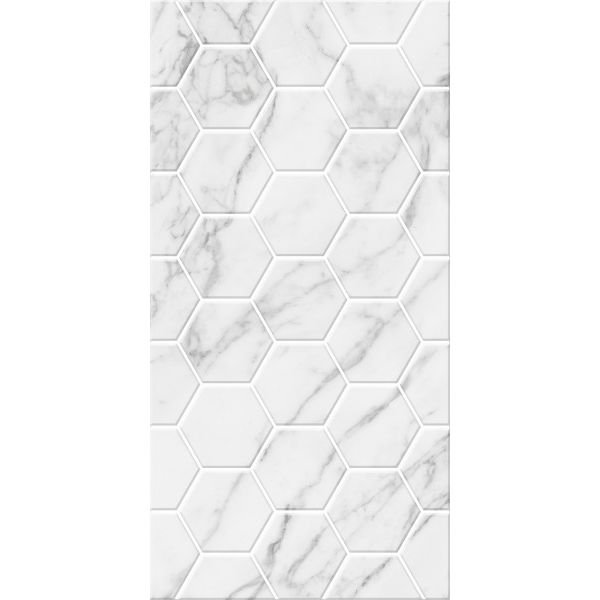 Керамическая Плитка Декор Beryoza Ceramica (Береза Керамика) Marble Гексо 1с 30х60 см