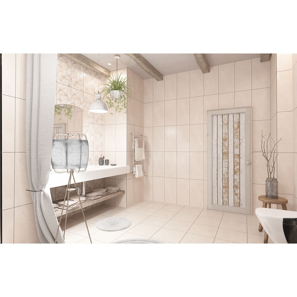 Настенная плитка Керлайф Pulpis Beige Decor 31,5х63 см (925951)