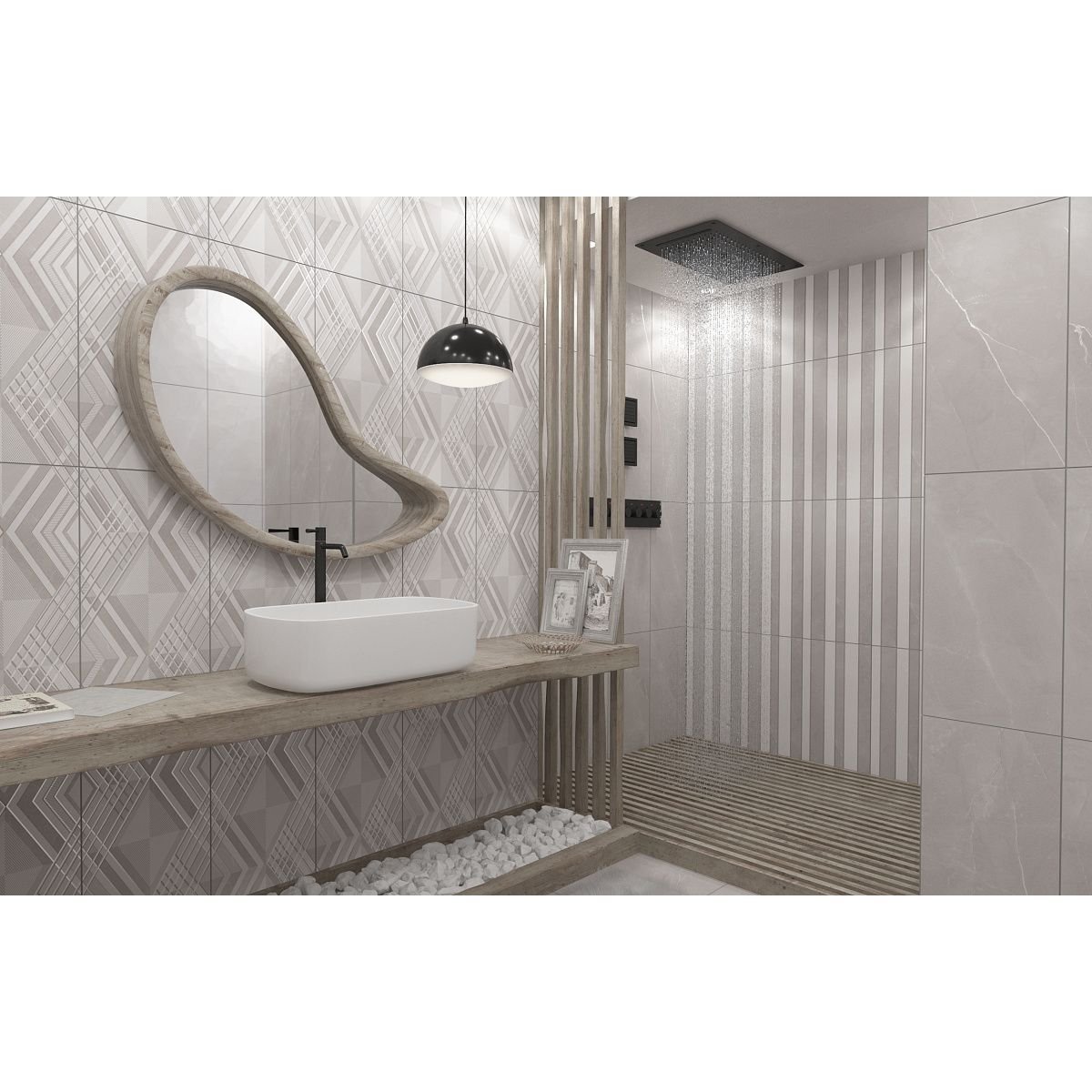 Настенная плитка Керлайф Pulpis White Decor 31,5х63 см (925952)
