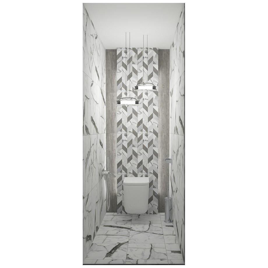 Мозаика Керлайф Arabescato 29,4х29,4 см белый глянцевая , BIANCO