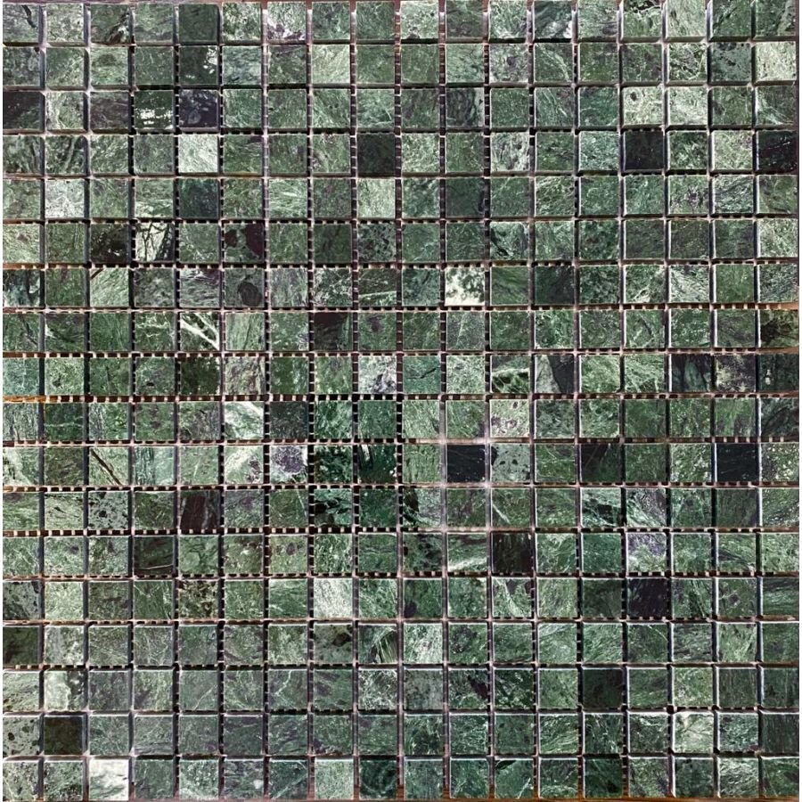Мозаика Pixmosaic Мрамор Spider Green полированная 30,5х30,5 см (PIX308)