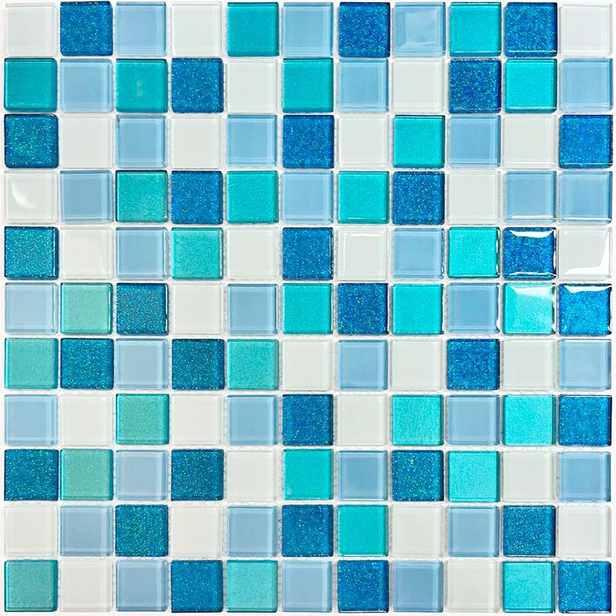Мозаика Orro Mosaic (Орро Мозаик) Blue Lagoon темная 30х30 см